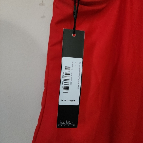 Nicole Miller Red Swimsuit size Large - Picture 6 of 7